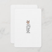 私はあなたを愛してる…本気で…カード サンキューカード (正面/裏面)