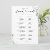 私はあなたを愛して世界ゲームブライダルシャワー 招待状 (スタンド正面)