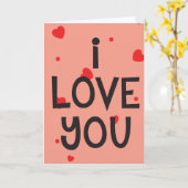 私はあなたを愛しカスタムている名刺 カード (黄色い花)