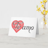 私はあなたを愛しスペインのている – Te amo カード (黄色い花)