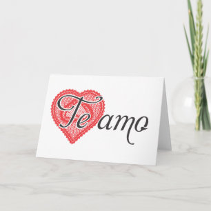 私はあなたを愛しスペインのている – Te amo カード