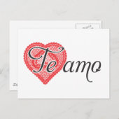 私はあなたを愛しスペインのている – Te amo ポストカード (正面/裏面)