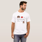 私はあなたを愛しダシュントおもしろい Tシャツ (正面フル)
