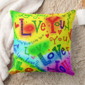 私はあなたを愛し絵画ている クッション (ブランケット)