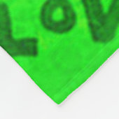 私はあなたを愛し絵画ている フリースブランケット (角)