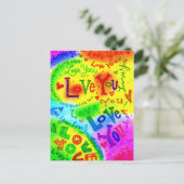 私はあなたを愛し絵画ている ポストカード (スタンド正面)