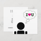 私はあなたを愛し考えている 招待状 (正面/裏面)