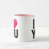 私はあなたを愛し返金なしバレンタインデーのギフトコーヒー マグカップ (中央)