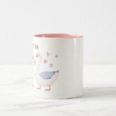 私はあなたを愛し間抜けているガチョウ – 特別な人のために ツートーンマグカップ (中央)