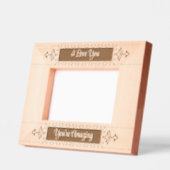 私はあなたを愛し、あなたは驚く レーザー彫刻フレーム (左)