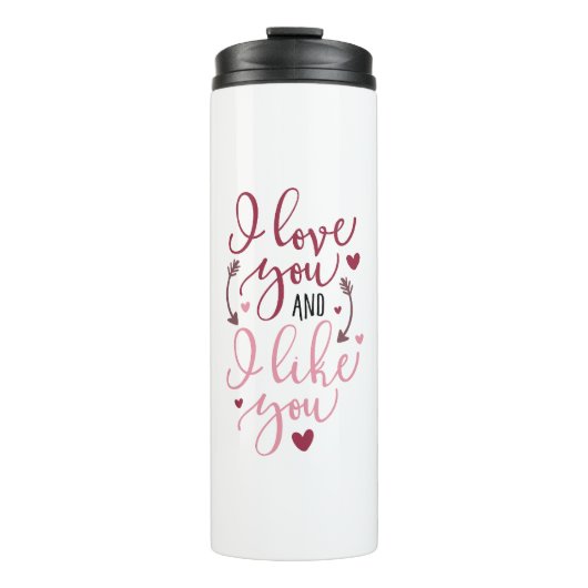 私はあなたを愛し、あなたを好き タンブラー (正面)