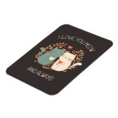 私はあなたを愛し、いつも可愛い猫バレンタイン マグネット (左側)