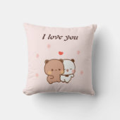 私はあなたを愛し、ドゥドゥドゥブカワイートカートゥーン クッション (正面)
