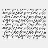 私はあなたを愛し、ハート ラッピングペーパーシート (正面)