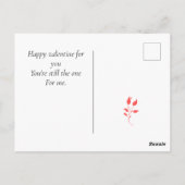 私はあなたを愛し、パーソナライズすカスタマイズるのが大好き ポストカード (裏面)