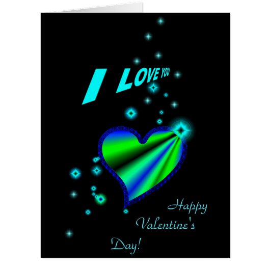 私はあなたを愛し、星と虹のハート (正面)