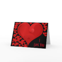 私はあなたを愛し、甘いバレンタインの愛のハート