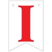 私はあなたを愛し、私と結婚してくれる？の結婚提案 バンティングフラッグ (第1の旗)