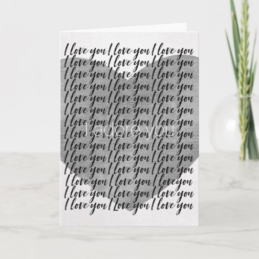 私はあなたを愛し、私はあなたを愛しているハート カード (正面)