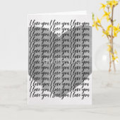 私はあなたを愛し、私はあなたを愛しているハート カード (黄色い花)