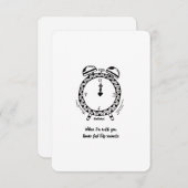 私はあなたを愛し、秒感じのような時間、フラットカード (正面/裏面)