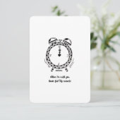 私はあなたを愛し、秒感じのような時間、フラットカード (スタンド正面)