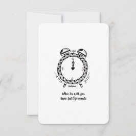 私はあなたを愛し、秒感じのような時間、フラットカード