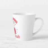 私はあなたを愛するさくらんぼ カフェラテマグ (右)