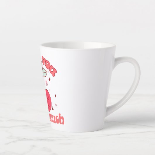 私はあなたを愛するさくらんぼ カフェラテマグ (右)