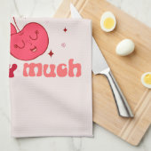 私はあなたを愛するさくらんぼ キッチンタオル (四つ折り)