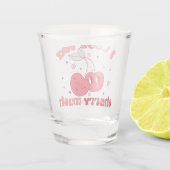 私はあなたを愛するさくらんぼ ショットグラス (裏面)