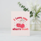 私はあなたを愛するさくらんぼ ポストカード (スタンド正面)