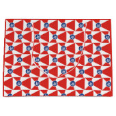 私はあなたを愛するウィチタ国旗の抱き枕 ラージペーパーバッグ (正面)