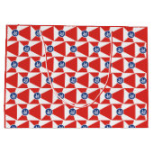 私はあなたを愛するウィチタ国旗の抱き枕 ラージペーパーバッグ (裏面)