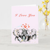 私はあなたを愛するカードロマンチック カード (黄色い花)