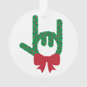 私はあなたを愛するクリスマスリース オーナメント (裏面)