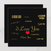 私はあなたを愛するサンキューカード サンキューカード (正面/裏面)