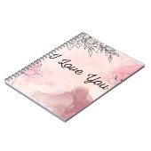 私はあなたを愛するジャーナル ノートブック (左側)