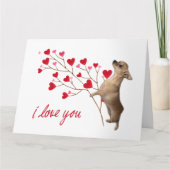 私はあなたを愛するチワフアカード カード (正面)
