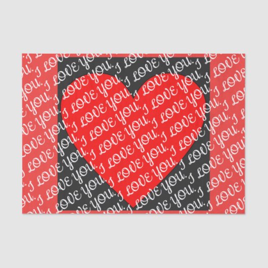 私はあなたを愛するティッシュペーパー 薄葉紙 (正面)