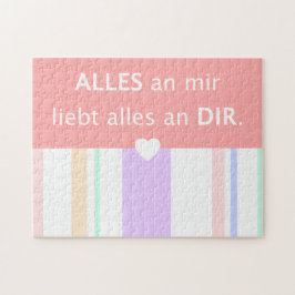 私はあなたを愛するドイツ語句ことわざ引用文愛について ジグソーパズル