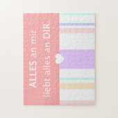 私はあなたを愛するドイツ語句ことわざ引用文愛について ジグソーパズル (縦)