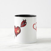 私はあなたを愛するハートと矢印 マグカップ (中央)