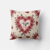 私はあなたを愛するハートクッション クッション (裏面)