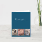 私はあなたを愛するハートグリーティングカード カード (正面)