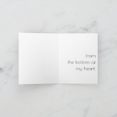 私はあなたを愛するハートグリーティングカード カード (内部)