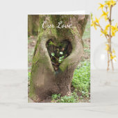 私はあなたを愛するハートツリーのグリーティングカード カード (黄色い花)