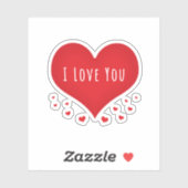 私はあなたを愛するハート シール (シート)