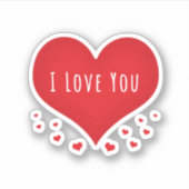 私はあなたを愛するハート シール (正面)