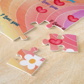 私はあなたを愛するハート ジグソーパズル (側面)